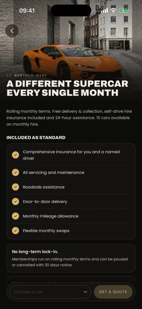 Royal Rentals app